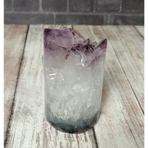 BEAUTIFUL DEEP PURPLE  AUTHENTIC AMETHYST COLUMN - Picture 1 of 11